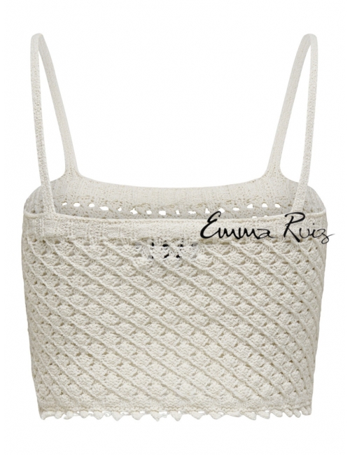 Top de Punto ONLY (Blanco,...