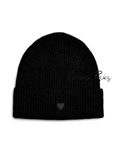 Gorro Pieces  bordado Negro