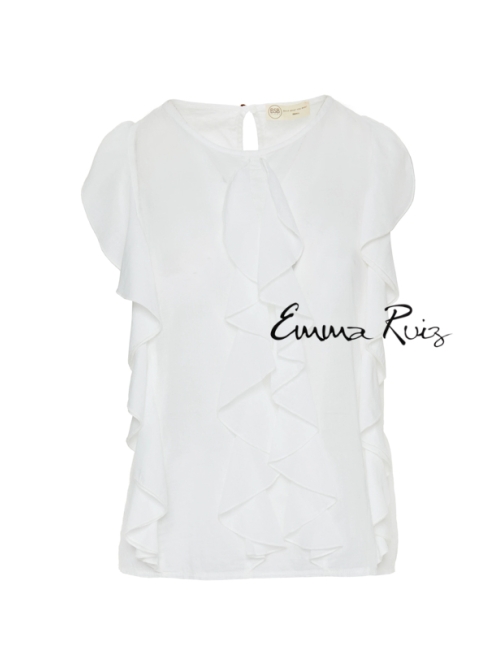 Blusa BSB Fashion volantes...