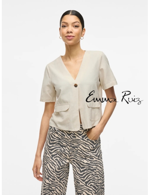 Blusa Vila Clothes cuello...