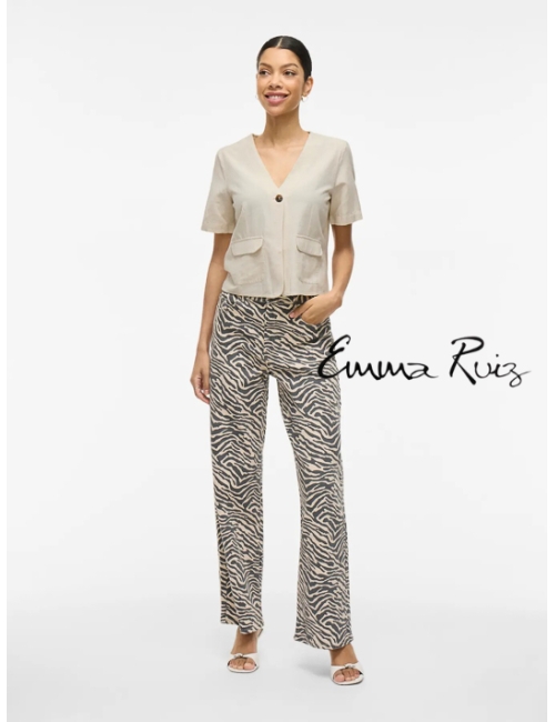 Blusa Vila Clothes cuello...