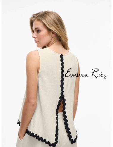Top Vila Clothes Ondulado...